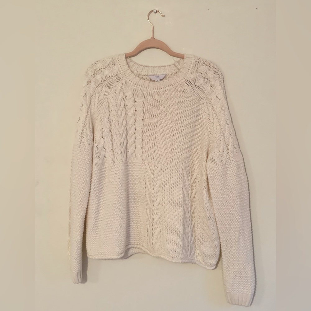 Time and Tru White Sweater